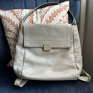 Gray backpack purse